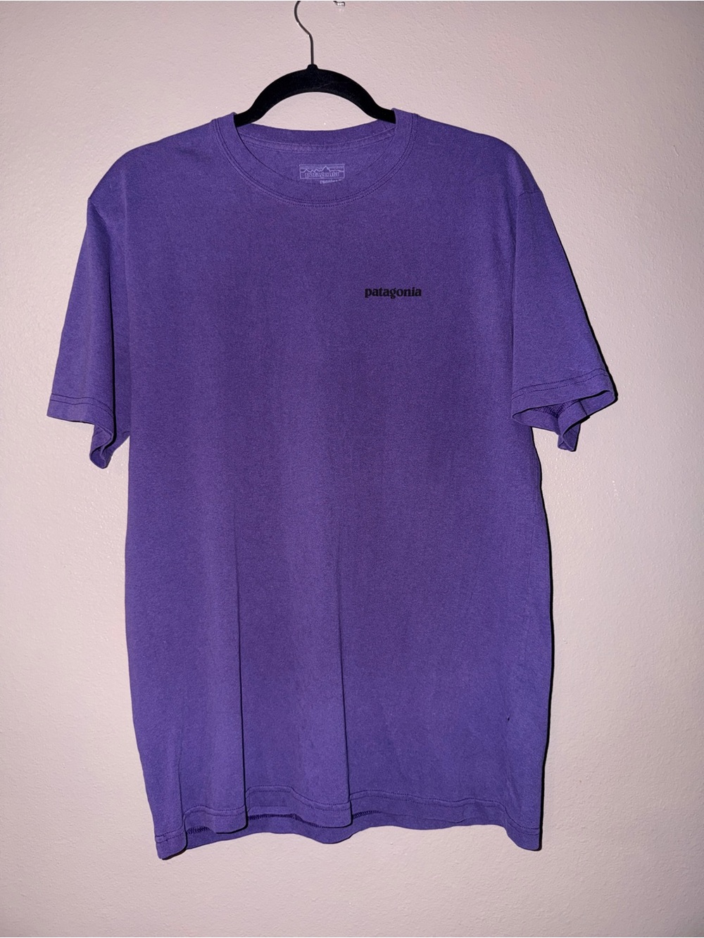 Patagonia Violet Short Sleeve Logo Tee